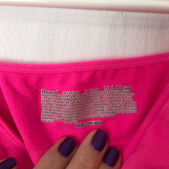 Hot Pink Sports Bra - Picture 3 of 3